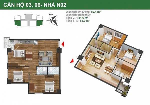 Chung cư K35 Tân Mai 82m² giá 7.7 tỷ - Sổ hồng sẵn, giao dịch ngay!
