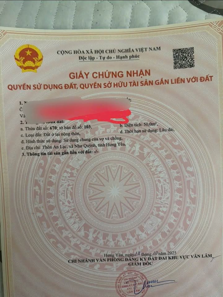 Đất nền An Lạc Như Quỳnh 50m² giá 1.5 tỷ - Cơ hội đầu tư sinh lời!