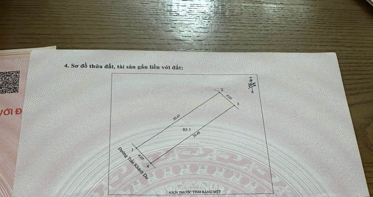 Đất mặt đường Trần Khánh Dư, Vinh 83.1m² giá 4.18 tỷ - Đường lớn, vị trí đẹp!