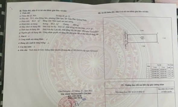 Đất nền Cẩm Sơn, Cẩm Phả 86m² giá 1 tỷ - Cơ hội đầu tư không thể bỏ lỡ!