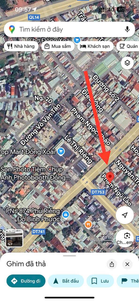 Nhà phố đường Phạm Ngũ Lão, Đồng Xoài 236.79m² giá 4.2 tỷ - Cơ hội đầu tư hấp dẫn!