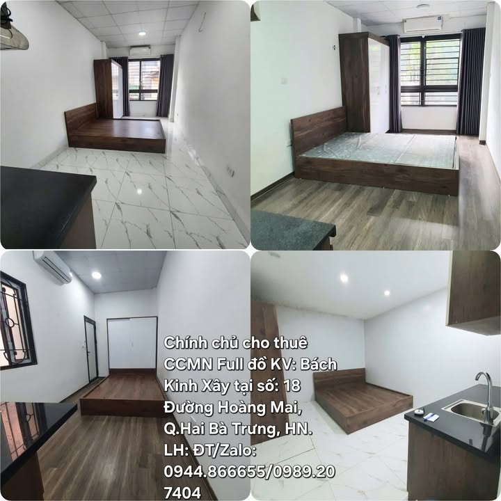 Căn hộ dịch vụ cho thuê tại số 18 Hoàng Mai, Q. Hai Bà Trưng - Giá chỉ từ 4 triệu/tháng!