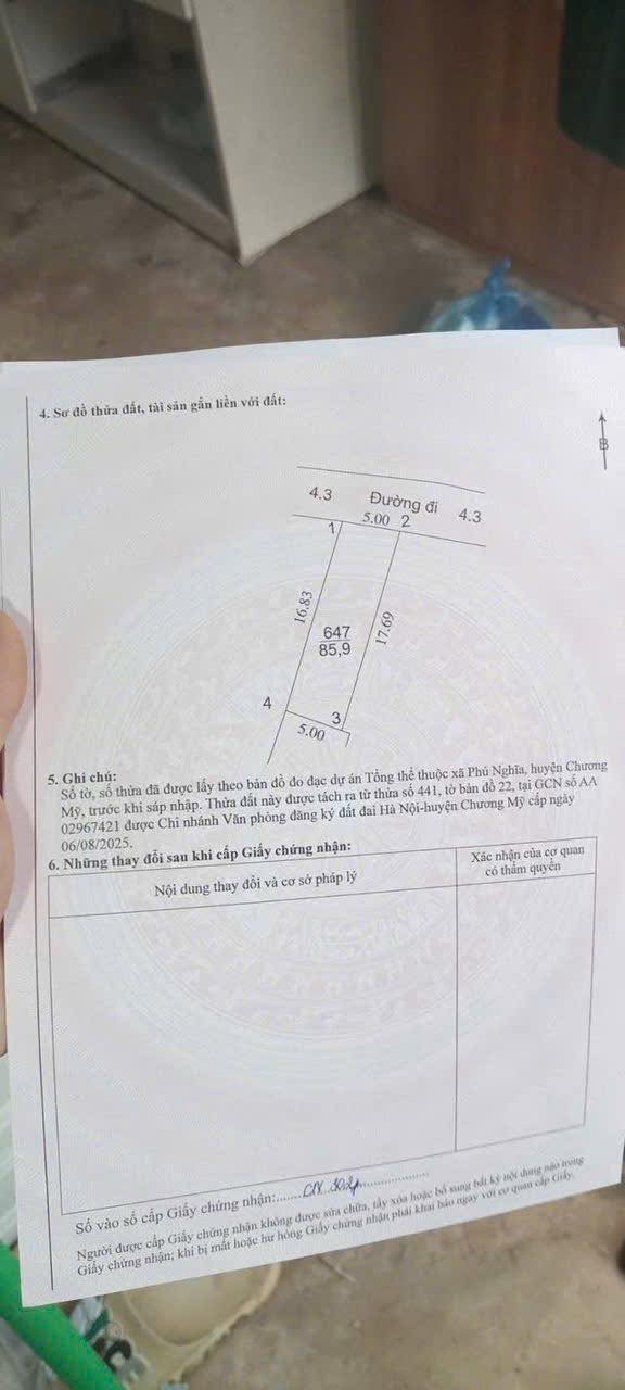 Đất đẹp 85,9m² tại Phú Nghĩa, Chương Mỹ - Giá chỉ 3 tỷ