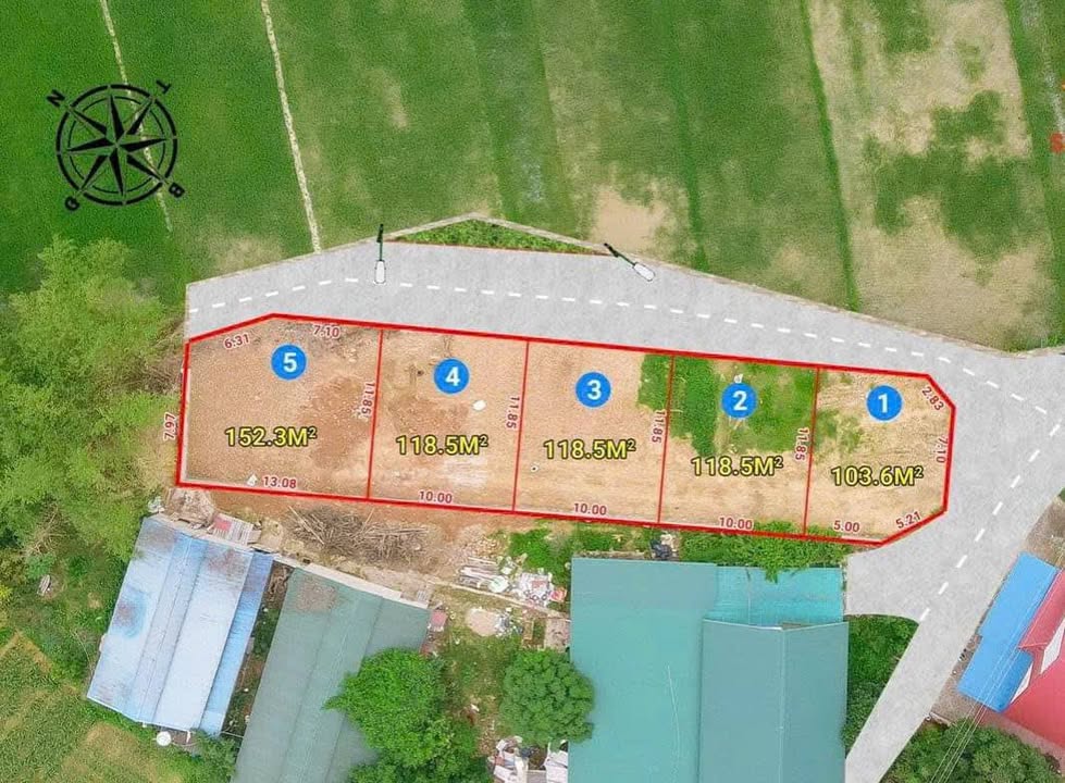 Đất nền Xóm Bến - Đắc Sơn - Phổ Yên 118.5m² giá chỉ 1 tỷ - An cư lý tưởng!