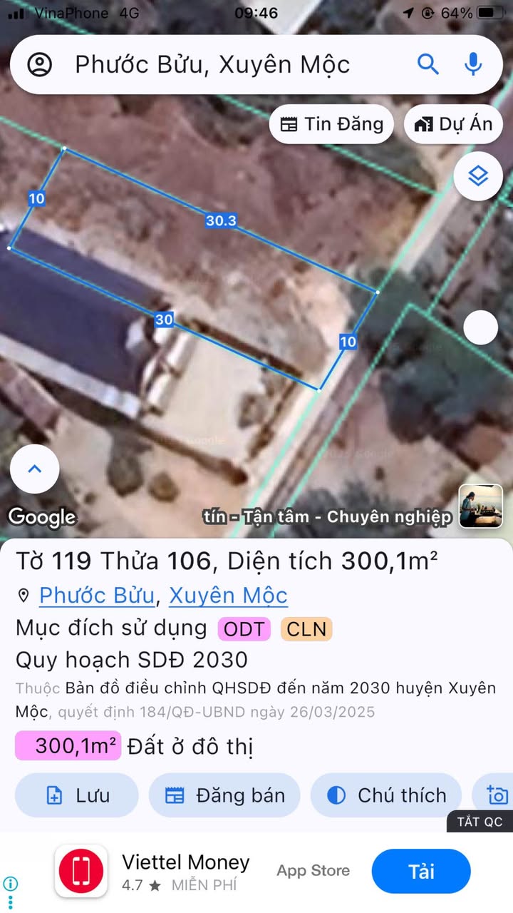 Đất nền Xuyên Mộc 300m² giá 1.9 tỷ - Sổ hồng chính chủ, vị trí thuận lợi!