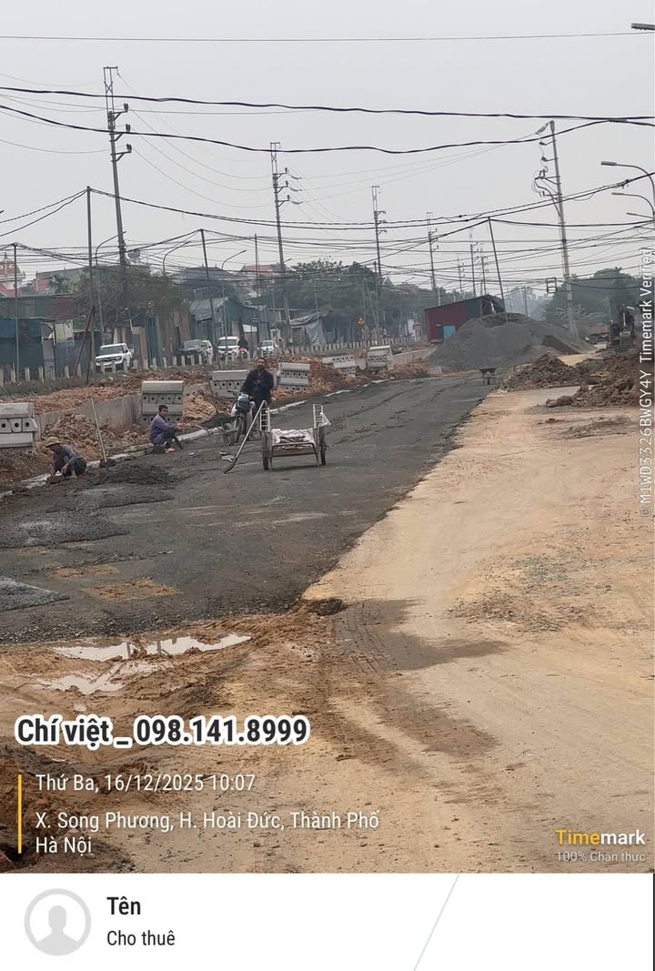 Đất dịch vụ Song Phương Hoài Đức 100m² giá 11 tỷ - Tiềm năng đầu tư sinh lời!