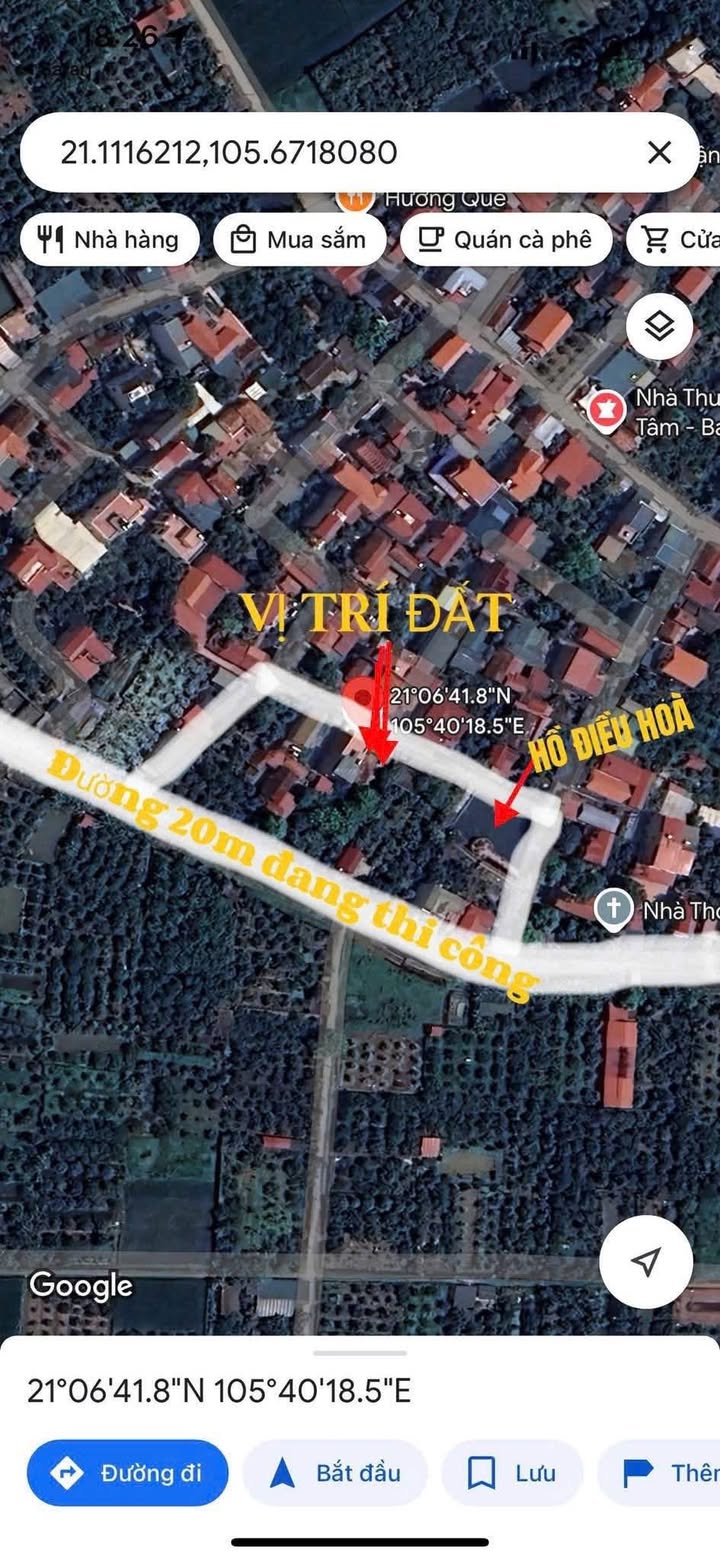 Đất thổ cư Đan Phượng 67,8m² giá 3 tỷ - Đường ô tô tránh thông thoáng!