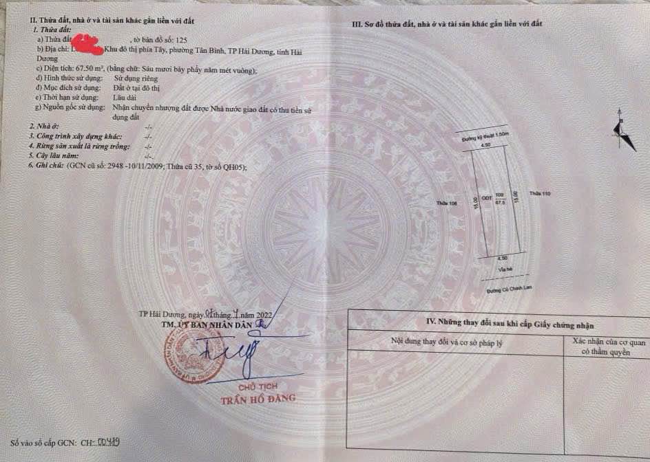 Lô đất An Phú Hải Dương 67m² giá 3 tỷ - Tiềm năng phát triển cao!