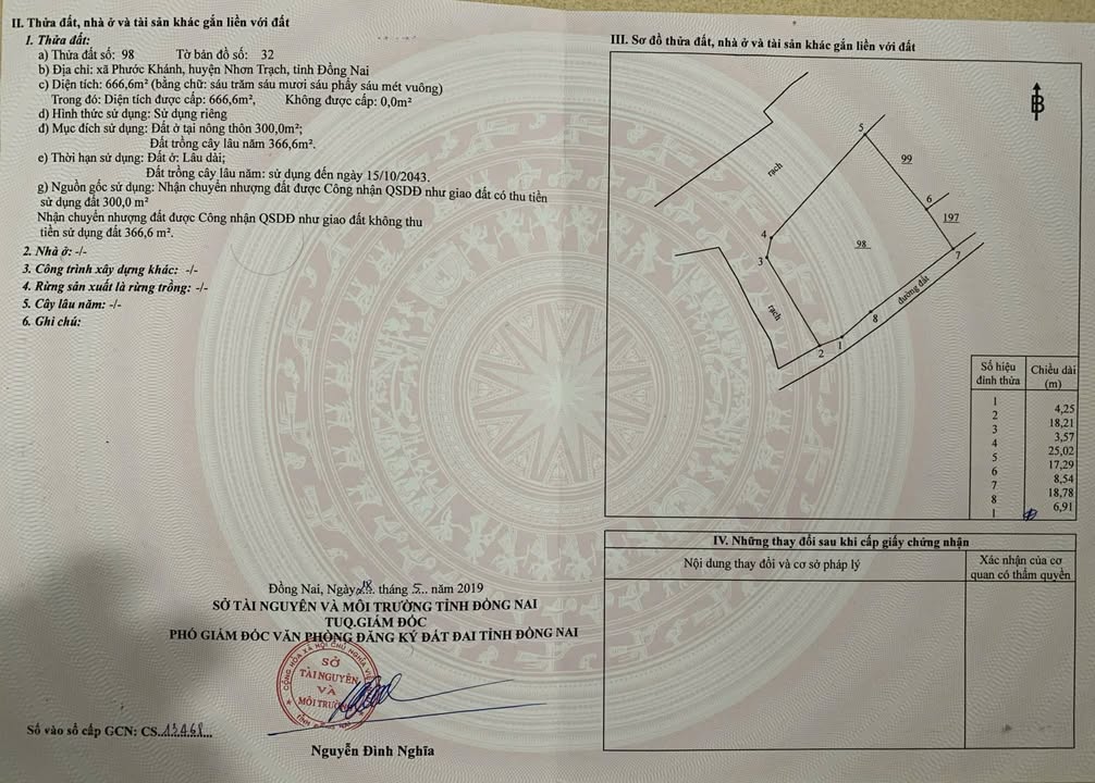 Đất thổ cư Đại Phước Nhơn Trạch 666m² giá 6.666 triệu - Pháp lý rõ ràng!