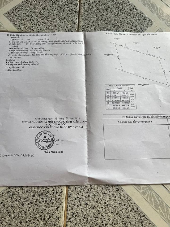 Đất nền Phú Quốc 2000m² giá thỏa thuận - Khu vực yên tĩnh gần biển