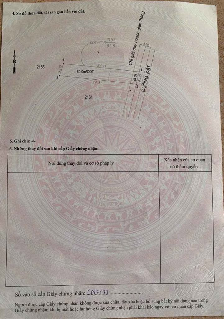 Đất sổ riêng Hẻm đường Nguyễn Hữu Cảnh, Dĩ An 95.6m² - Xây dựng tự do, giá chỉ 4.2 tỷ!