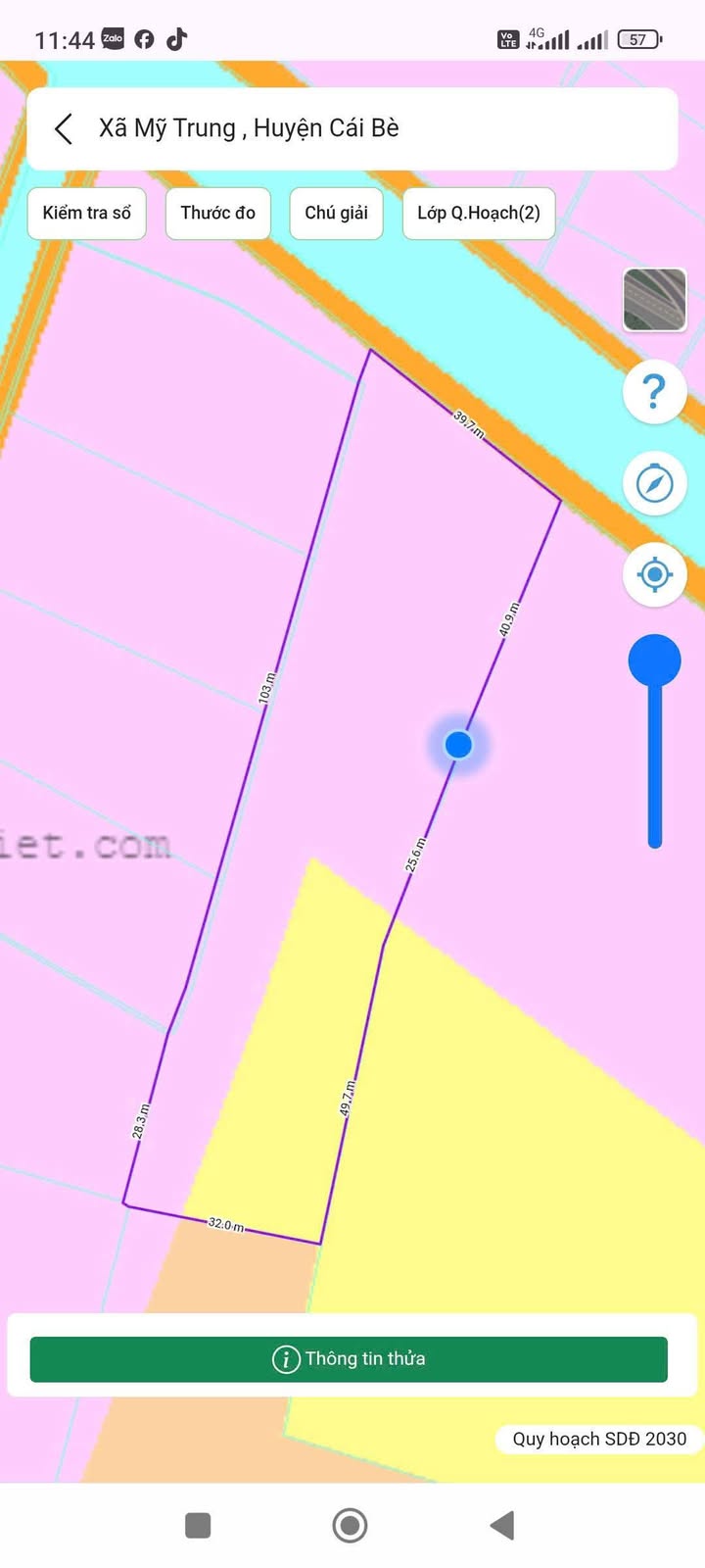 Đất nền 4 công tại Mỹ Trung, Cái Bè - Giá chỉ 1.54 tỷ - Đầu tư sinh lời ngay!