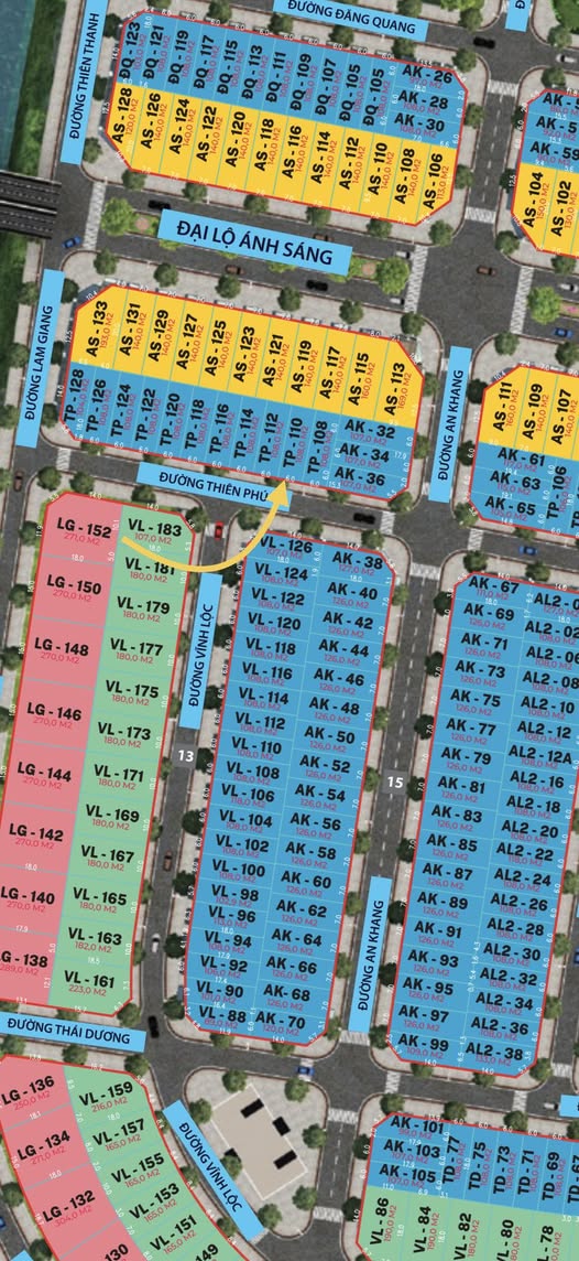 Đất nền Đại lộ Ánh Sáng TNR Diễn Kỷ 108m² giá 1.8 tỷ - Hướng Nam mát mẻ, cơ hội đầu tư tuyệt vời!