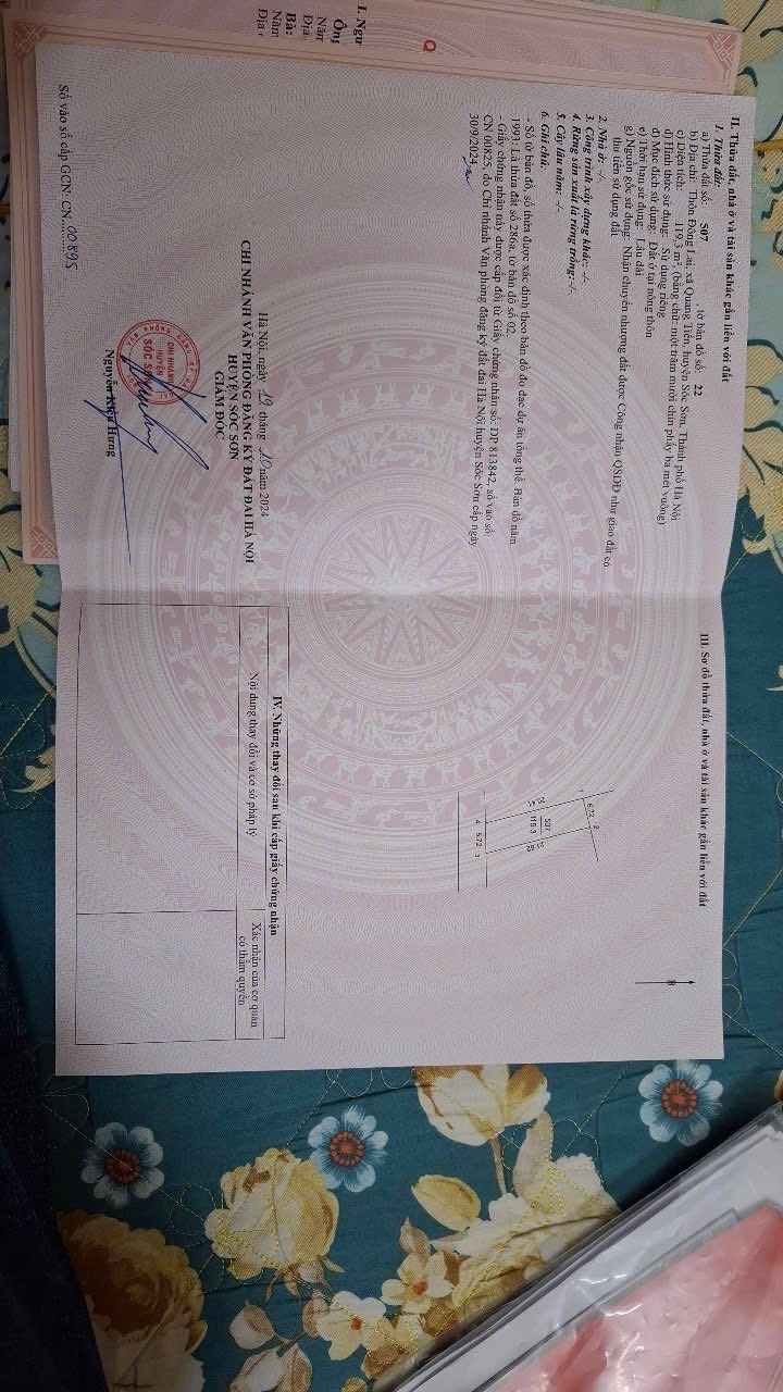 Đất nền Bìa Làng, Quang Tiến, Sóc Sơn 119m² giá 4.772 tỷ - Đầu tư sinh lời tuyệt vời!