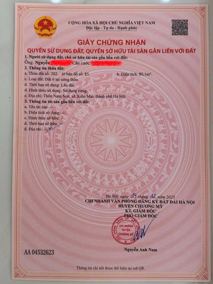 Đất nền phân lô Xuân Mai - Chương Mỹ 160m² giá 1.1 tỷ - Tiềm năng tăng giá mạnh!