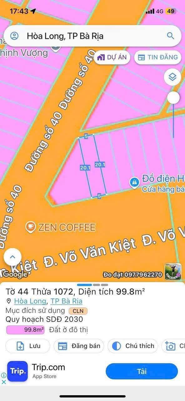 Bán FrontHouse mặt tiền Võ Văn Kiệt, phường Tam Long, 100m² giá 4.9 tỷ - Kinh doanh sầm uất!