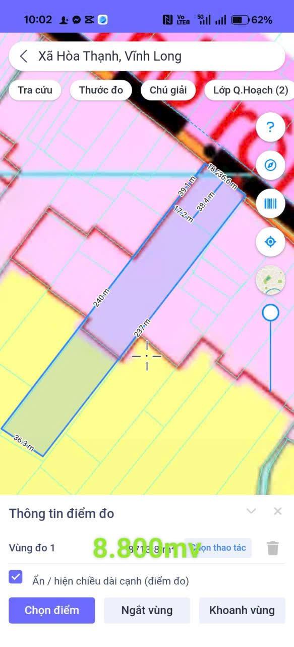 Đất mặt tiền Quốc Lộ 53 - Xã Hòa Thạnh, Tam Bình, 8.800m² - Cơ hội đầu tư hấp dẫn!