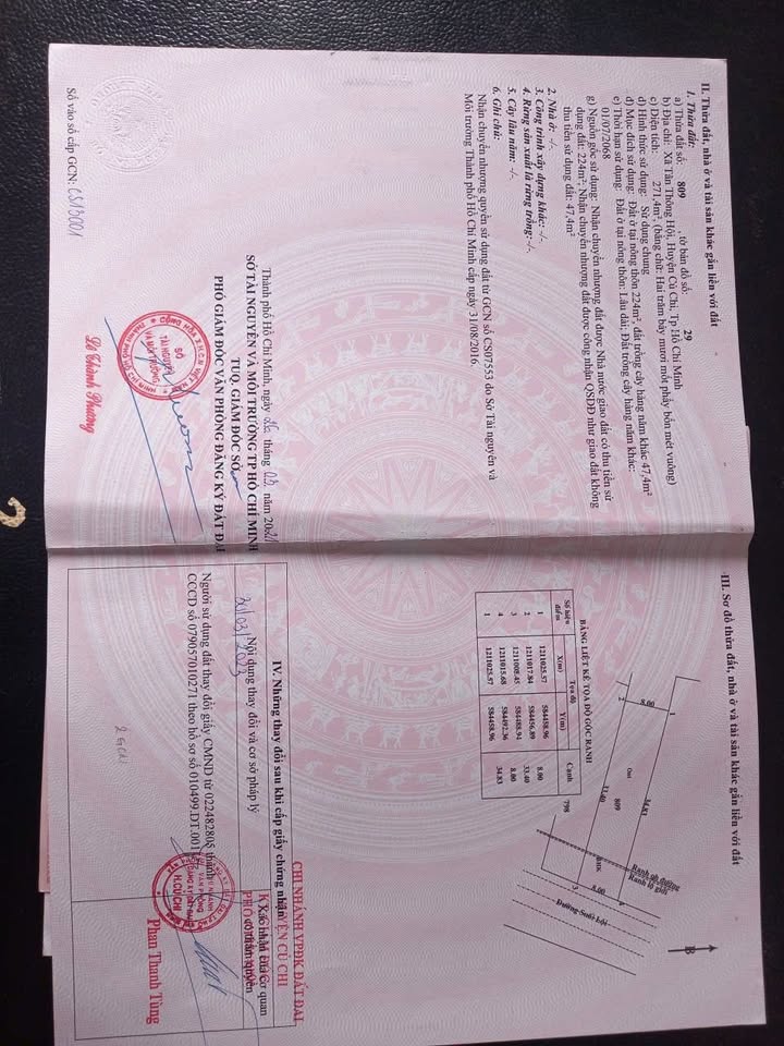 Đất thổ cư Tân Thông Hội - Củ Chi 272m² - Sổ hồng riêng, giá thương lượng!