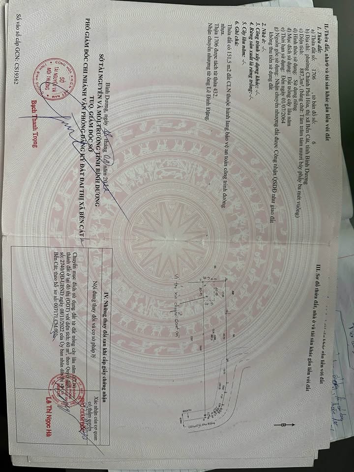 Đất thổ cư Chánh Phú Hòa 1440m² giá 5 tỷ - Đầu tư sinh lời ngay gần KCN VISIP 2!