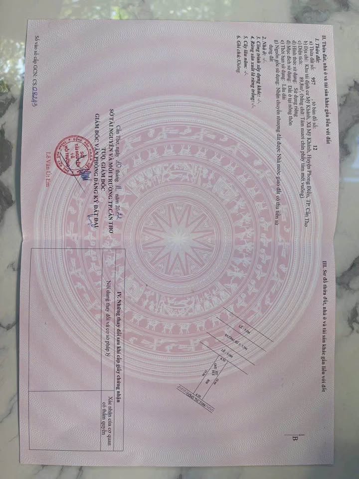 Đất nền đường số 2 khu TDC Mỹ Khánh, An Bình, Cần Thơ 90m² giá 2.6 tỷ - Pháp lý sổ hồng chính chủ!