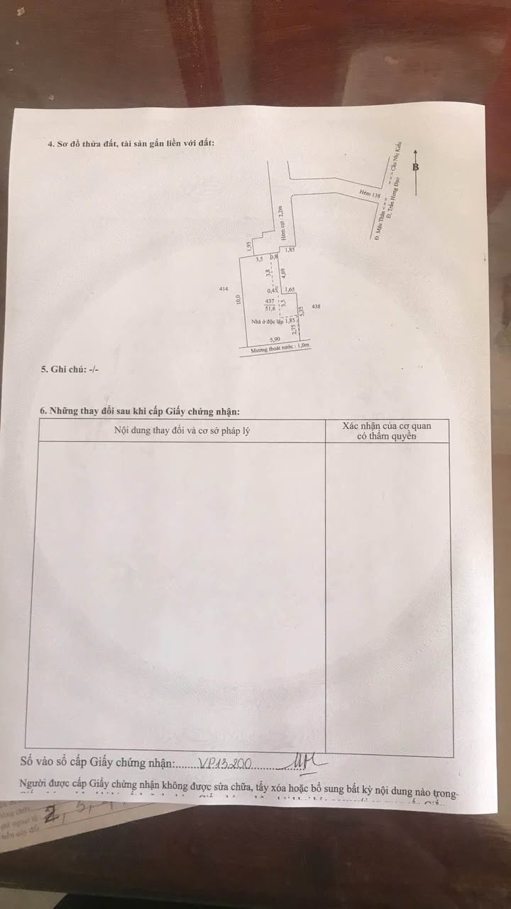 Đất nền 51.6m² hẻm 138 Trần Hưng Đạo, Ninh Kiều - Giá chỉ 1.6 tỷ, thương lượng!