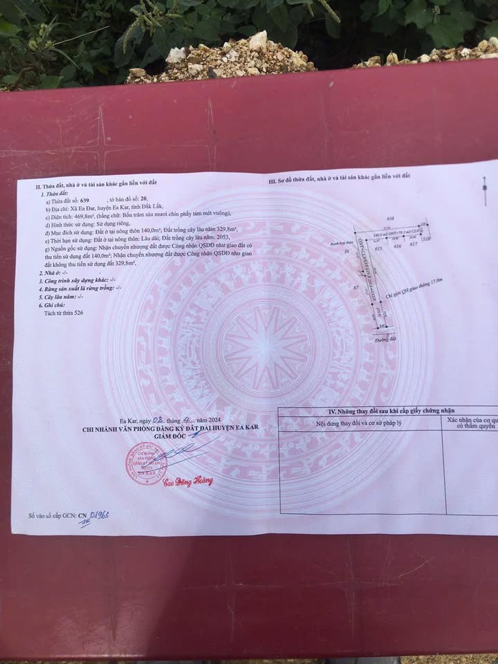Đất nền xã Ea Kar 350m² giá 400 triệu - Chính chủ cần bán gấp!