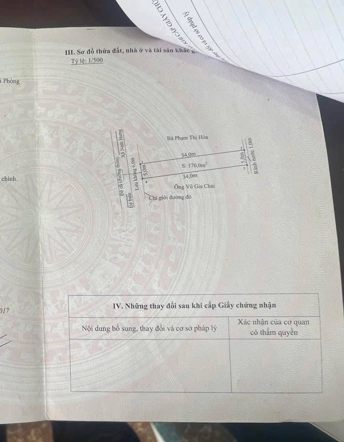 Đất thổ cư Thôn Đông Hưng, Tiên Lãng, 170m² giá chỉ 1.5 tỷ - Phù hợp để xây nhà hoặc đầu tư