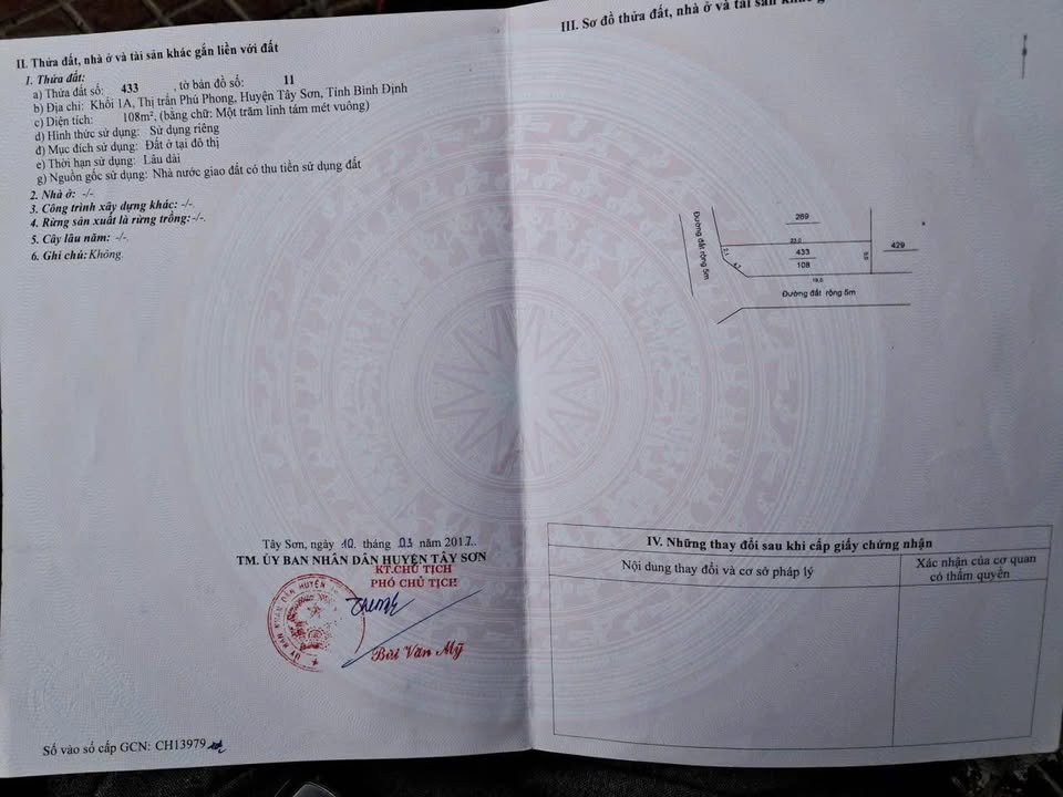 Lô đất góc 2 mặt tiền tại Khối 1A, Phú Phong 108m² giá chỉ 700 triệu - Cơ hội vàng cho đầu tư!