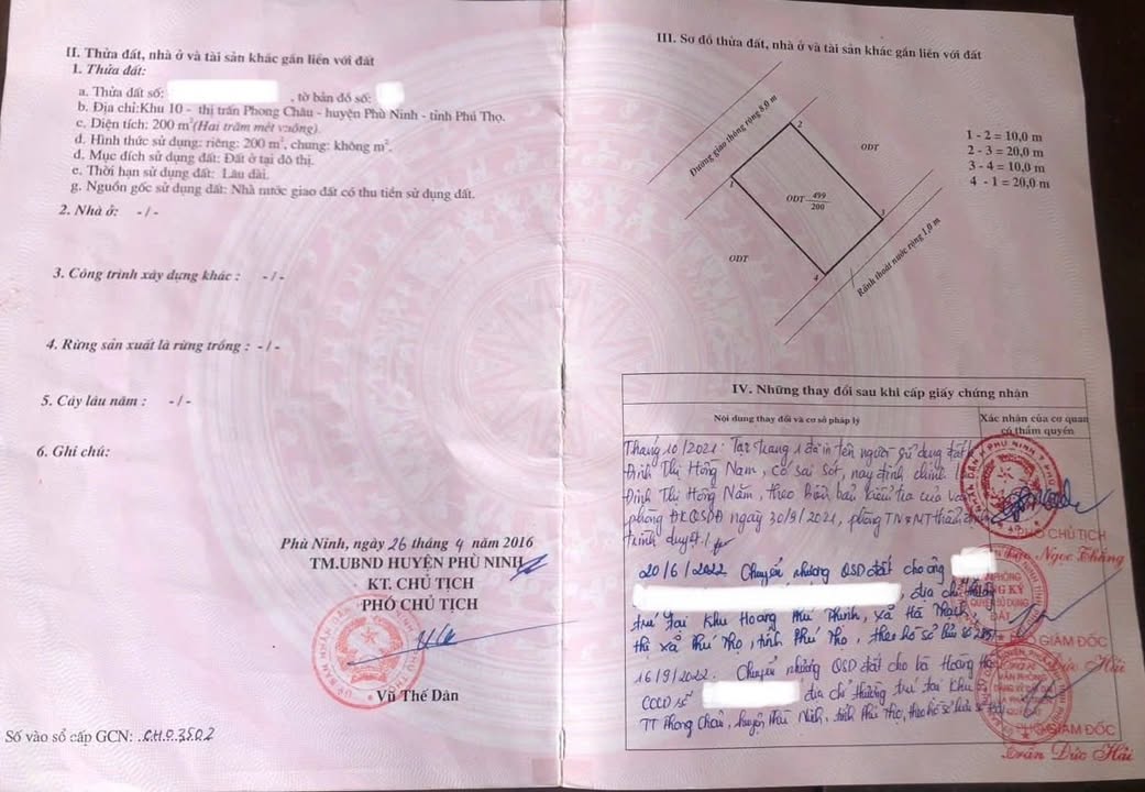 Đất nền Phong Châu, Phù Ninh 200m² giá 1.1 tỷ - Đầu tư sinh lời cao!