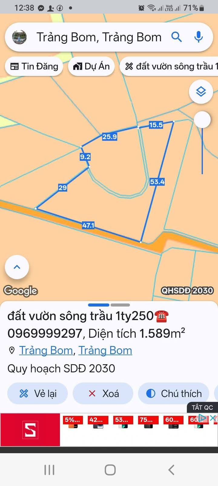 Đất vườn 1500m² Sông Trầu, Trảng Bom chỉ 1.25 tỷ - Cơ hội đầu tư tuyệt vời!