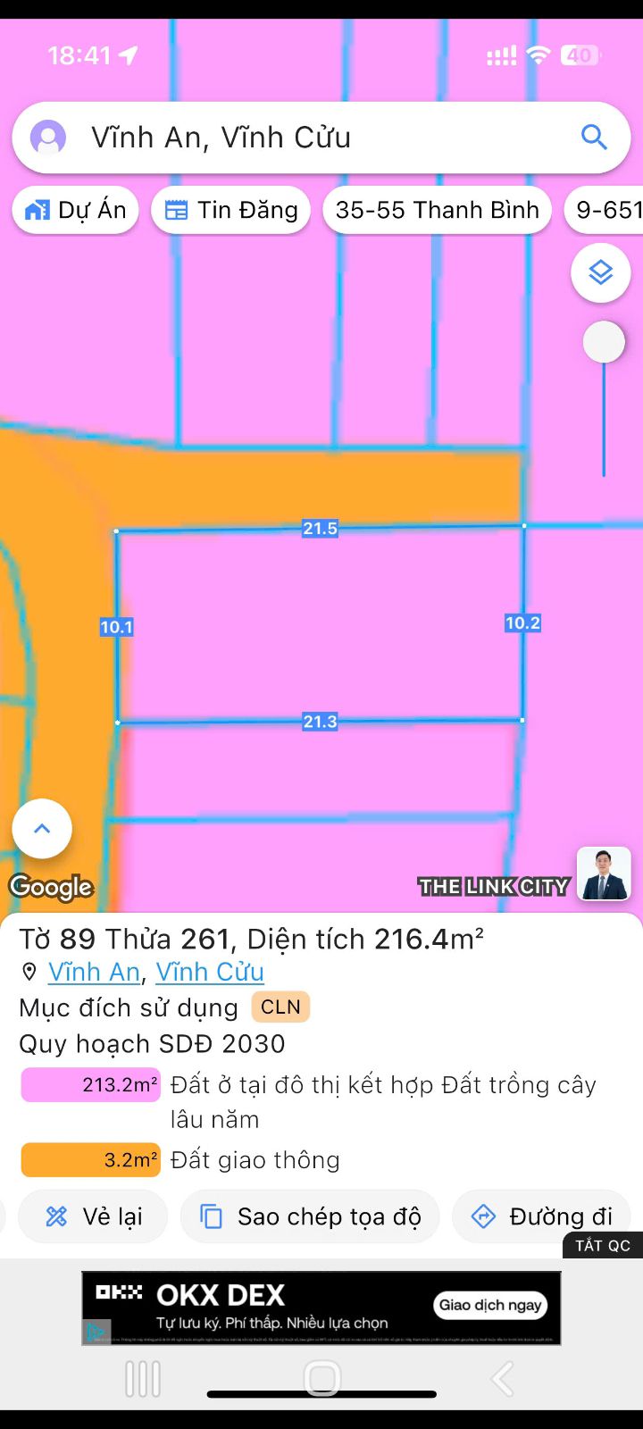 Đất thổ cư 215m² tại Vĩnh An, Trị An chỉ 1.2 tỷ - Cơ hội đầu tư tốt!