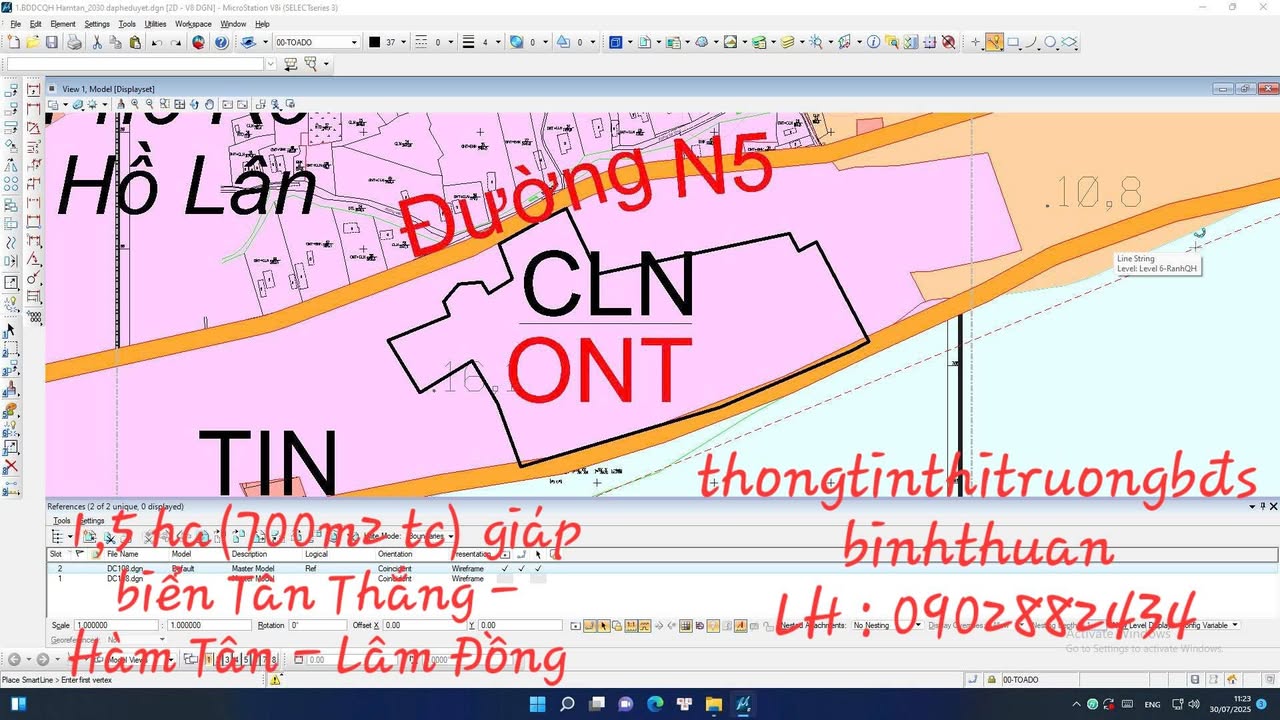 Đất nền 1,5 ha biển Hồ Lân - Tân Thắng - Bình Thuận - Tiềm năng đầu tư lớn!