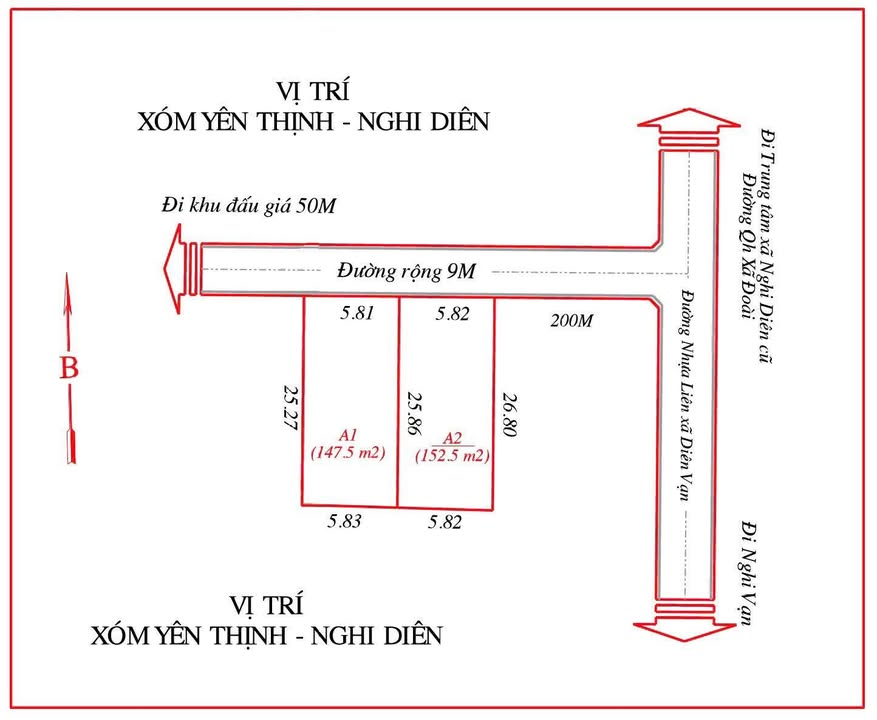 Đất Nghi Diên 150m² giá 1.4 tỷ - Đầu tư sinh lời tiềm năng!