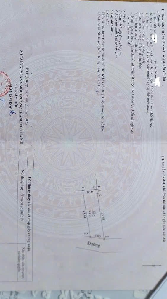 Đất nền Kiều Phú, Quốc Oai 54m² chỉ 2 tỷ - Đường rộng, gần chợ, trường học!