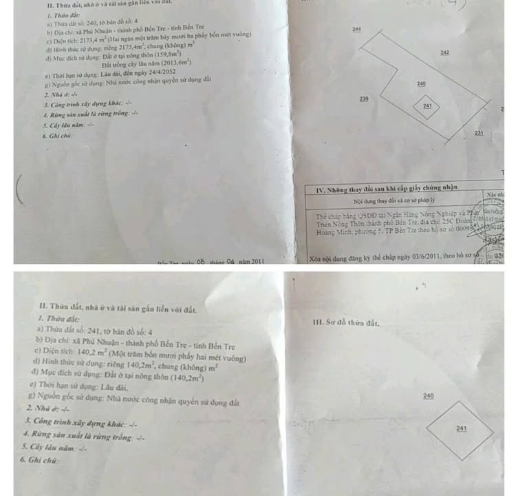 Đất nền phường An Hội, Bến Tre 2300m² giá chỉ 2.5 tỷ - Cơ hội đầu tư tuyệt vời!