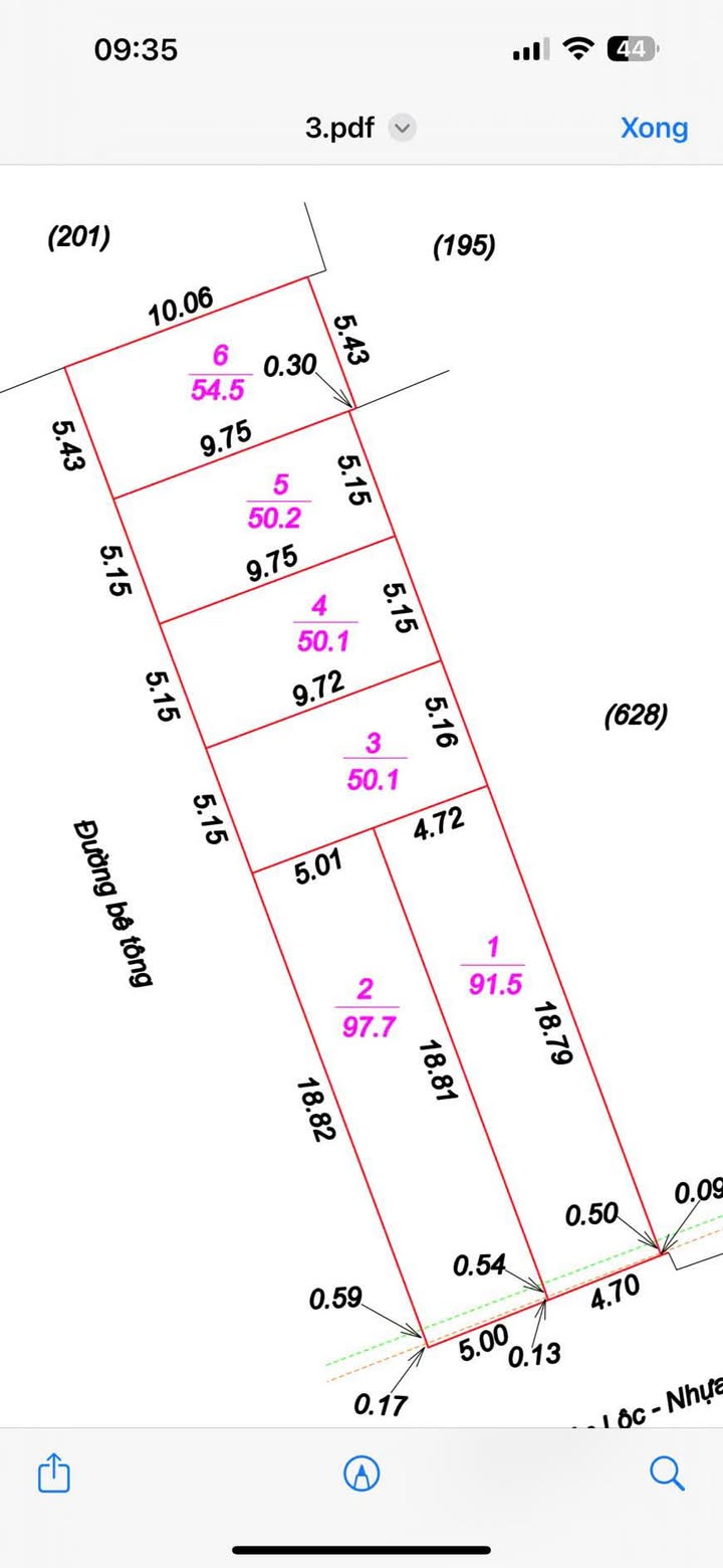Đất Nghi Kim, Vinh 54m² giá 1.65 tỷ - Kinh doanh sầm uất ngay mặt đường!