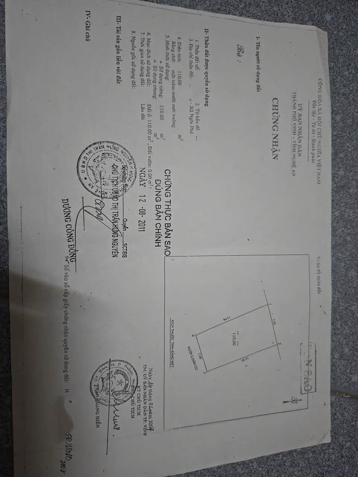 Đất nền Nghi Phú, Vinh 110m² giá 4.55 tỷ - Cơ hội đầu tư tuyệt vời!