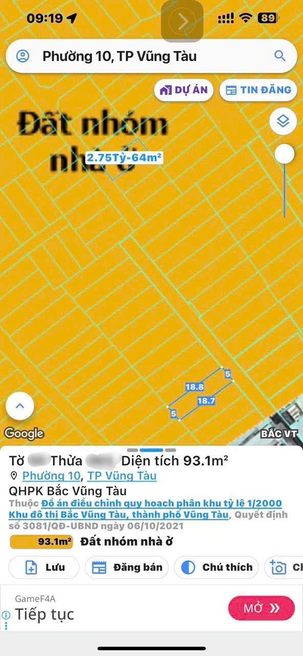 Đất thổ cư hẻm Lưu Chí Hiếu, Tân Phú 93m² giá 4.95 tỷ - Đầu tư sinh lời ngay!