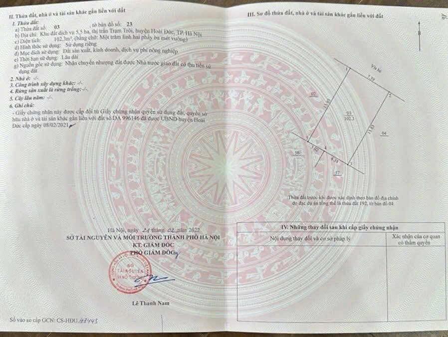 Đất nền KĐT Lideco Hoài Đức 102m² giá 15.3 tỷ - Tiềm năng đầu tư lớn!