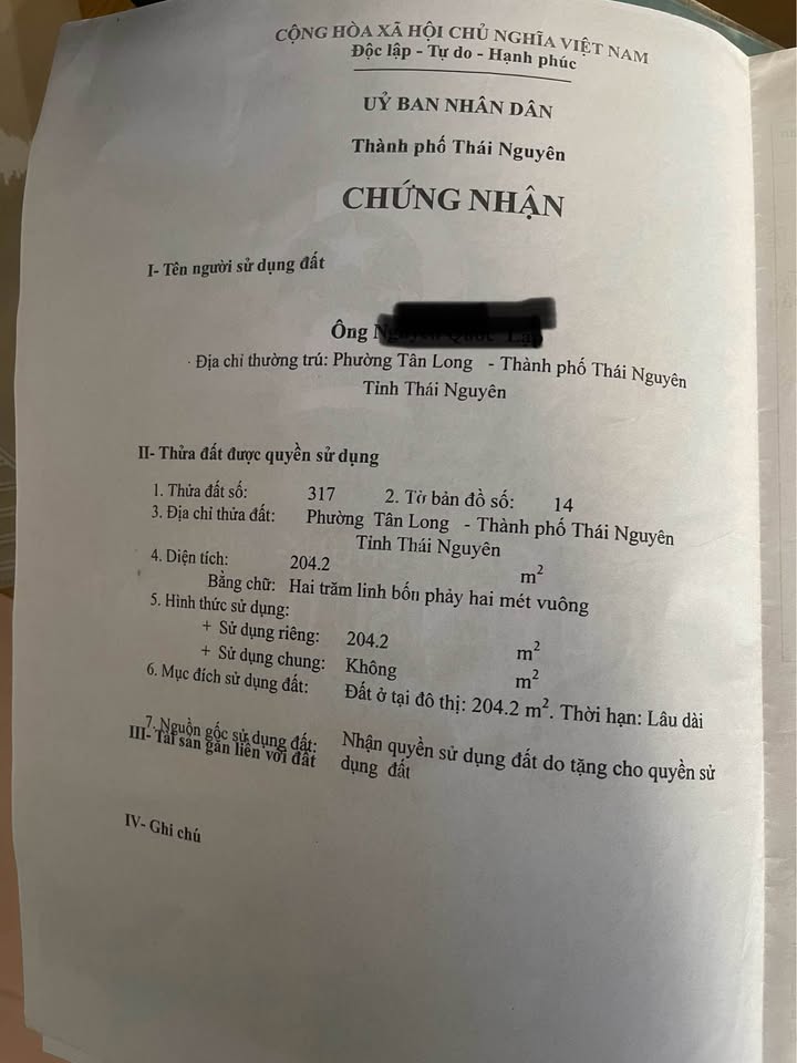 Đất nền Quán Triều Thái Nguyên 617m² giá 8.638 tỷ - Cơ hội đầu tư hấp dẫn!