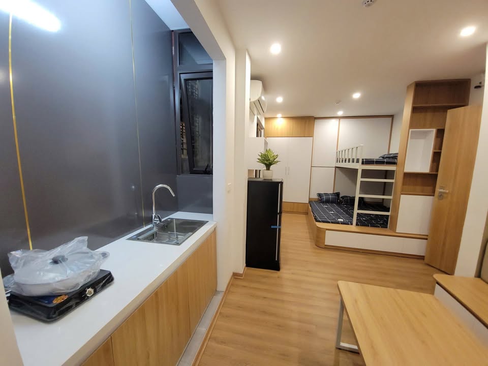 Căn hộ CCMN 1 ngủ 1 khách tại Đống Đa - Full nội thất, máy giặt riêng!