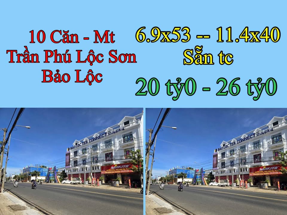 Nhà lầu mặt tiền Trần Phú Bảo Lộc 365.7m² giá 20 tỷ - Đầu tư sinh lời tốt!