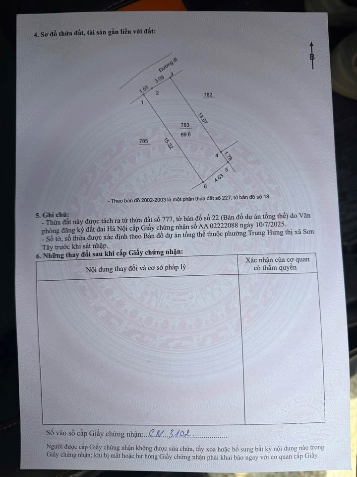 Nhà xây thô 3.5 tầng tại phường Trung Hưng, Sơn Tây 69.6m² - Hoàn thiện theo ý thích!