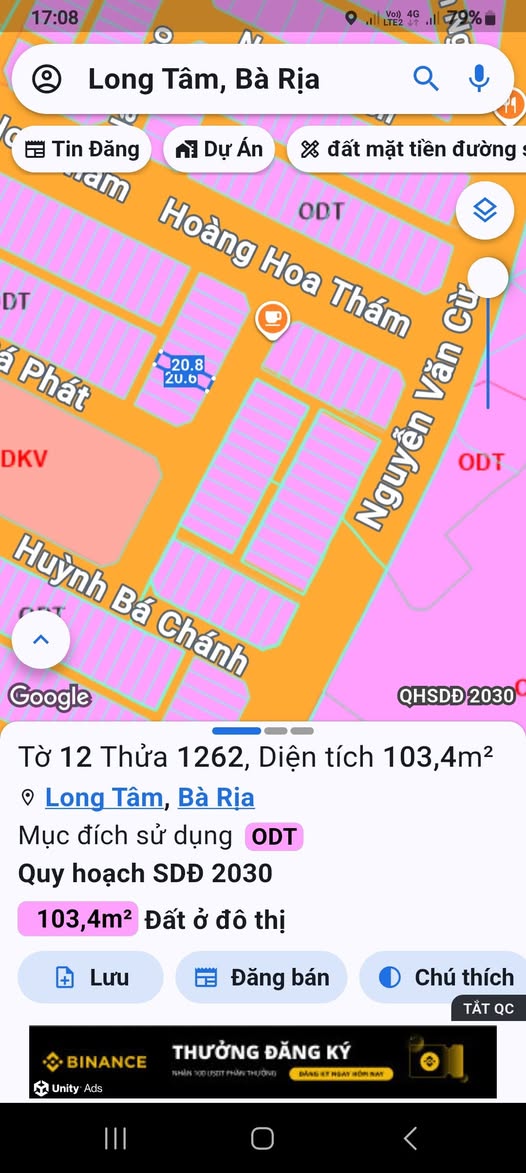 Đất nền Lương Hữu Chánh, Bà Rịa - 104m² chỉ 2.499 tỷ - Cơ hội đầu tư không thể bỏ lỡ!