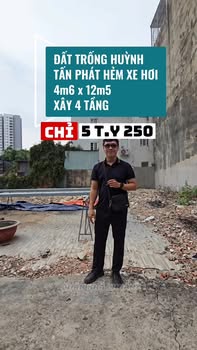 Đất nền quận 7, 56m² giá 5.25 tỷ - Cơ hội đầu tư tuyệt vời!