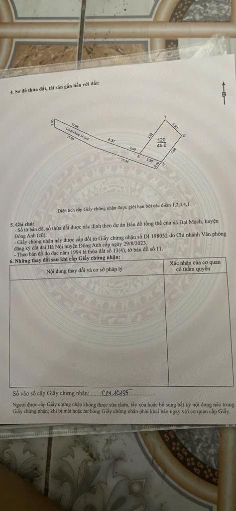 Nhà cấp 4 tại xã Thiên Lộc, Đông Anh 45m² giá chỉ 2.9 tỷ - Đầu tư sinh lời ngay!