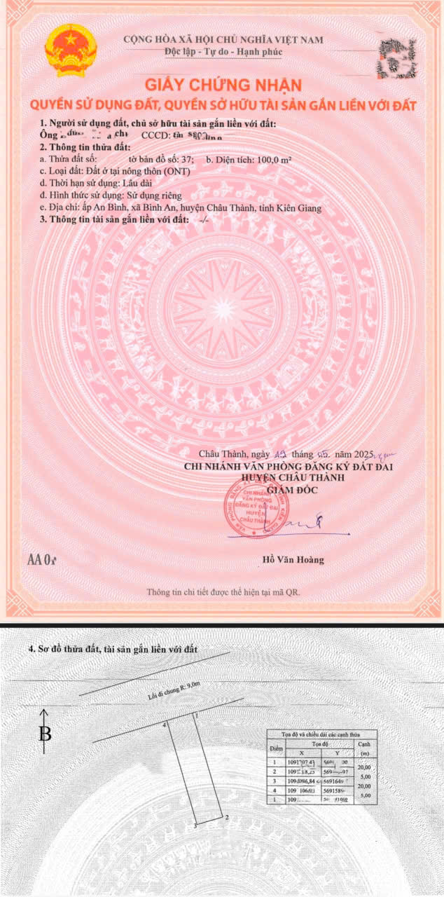 Đất nền 100m² tại Bình An, Châu Thành - Giá chỉ 435 triệu, cơ hội đầu tư tuyệt vời!