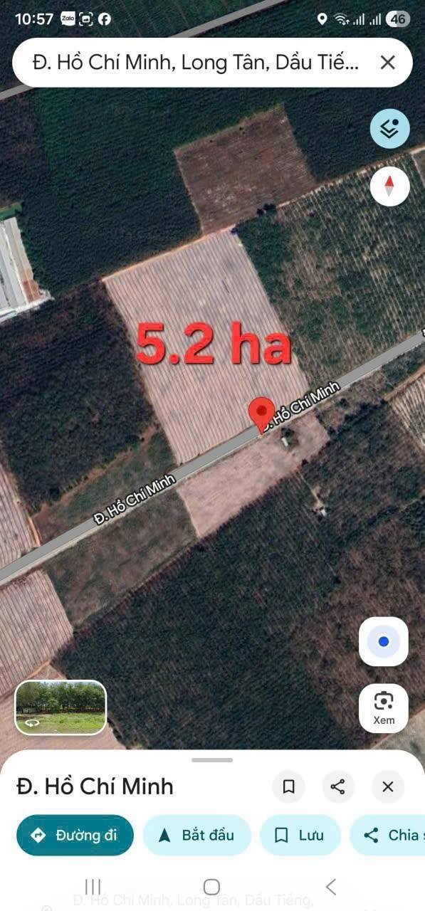 Đất nền 5.2 ha tại Dầu Tiếng, Bình Dương - Giá chỉ 10 tỷ