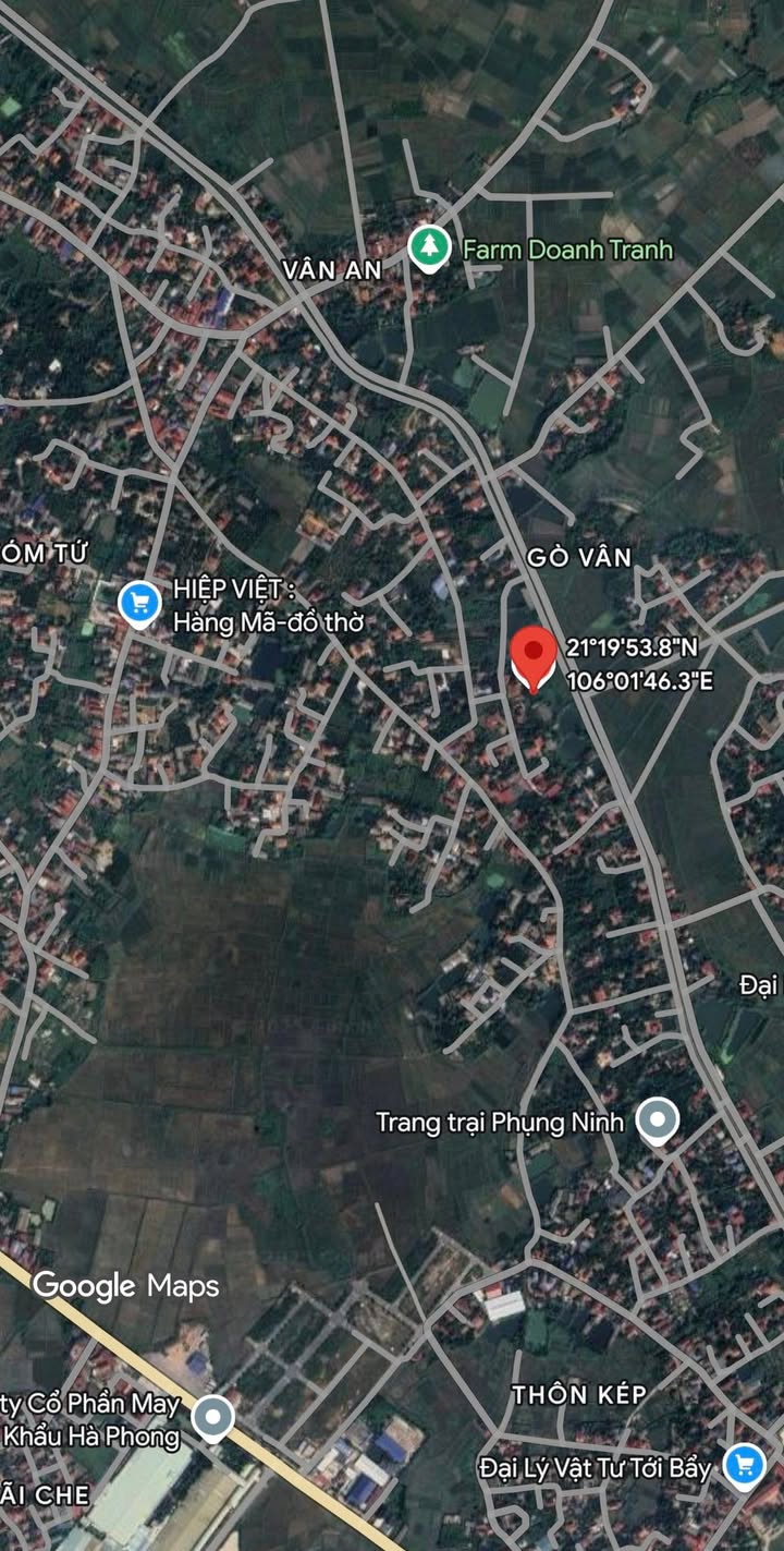 Đất nền 100m² tại Lương Phong, Hiệp Hòa - Giá đầu tư chỉ 500 triệu!