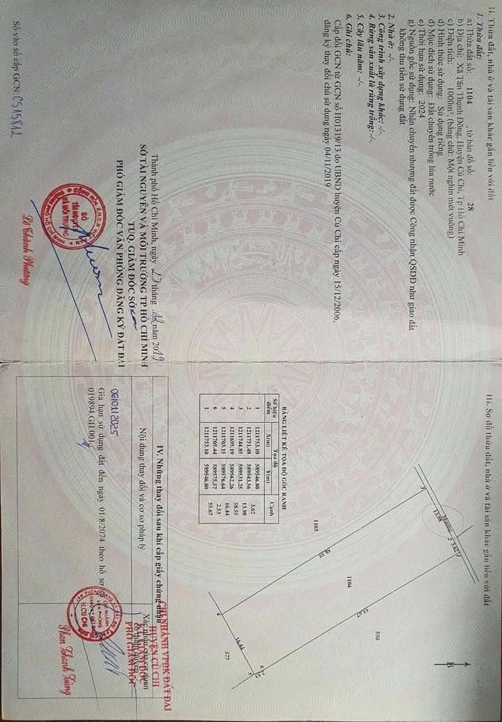 Đất lúa 1000m² xã Tân Thạnh Đông, Củ Chi giá 690 triệu - Cơ hội đầu tư tuyệt vời!